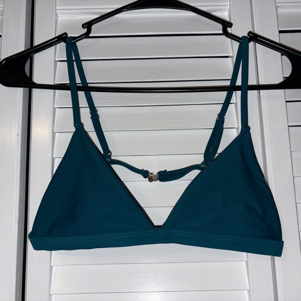SHEIN Teal Bikini Top